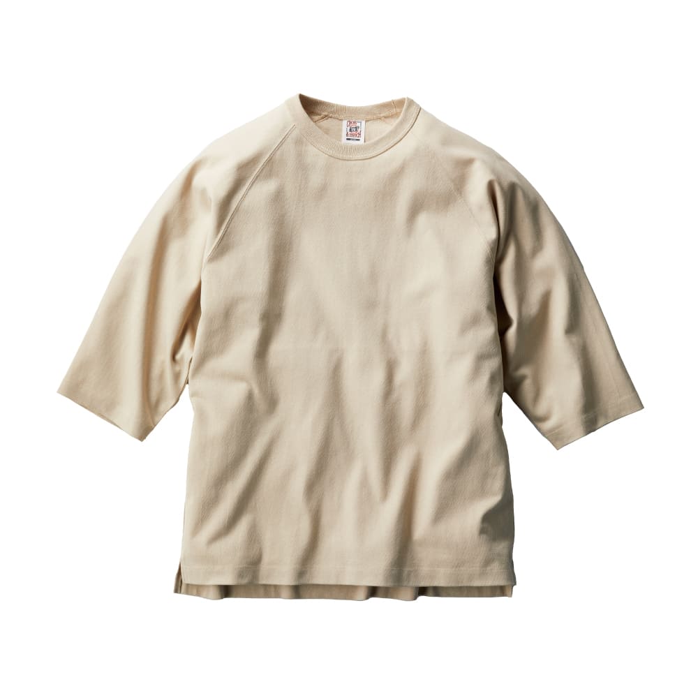 レア　ブートレガーズ ロングスリーブ　Tシャツ　ラグラン　7分袖　クリーム オープンエンドリラックスフィットラグランTシャツの通販-オリジナル