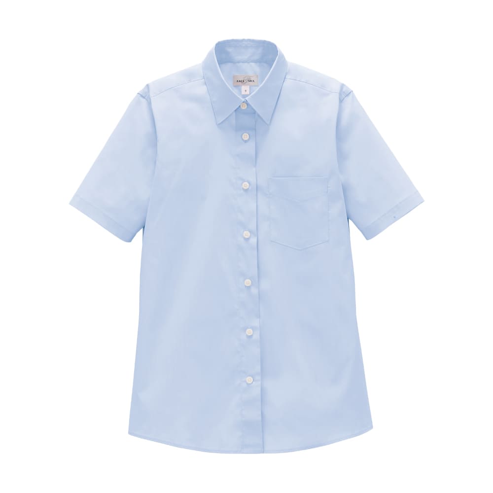 レディス レギュラー カラー 半袖 ブラウス FB4050L ボンマックス フェイスミックス レディース 女性用 制服 ユニフォーム ボンマックス FB4050L レディスレギュラーカラー半袖ブラウス