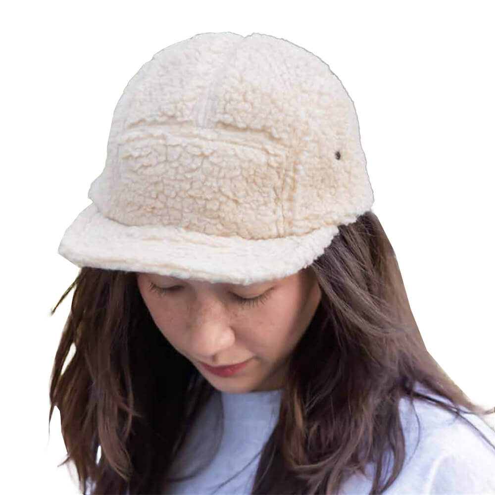 ボアマテリアルジョッキーキャンパーキャップの通販-オリジナル