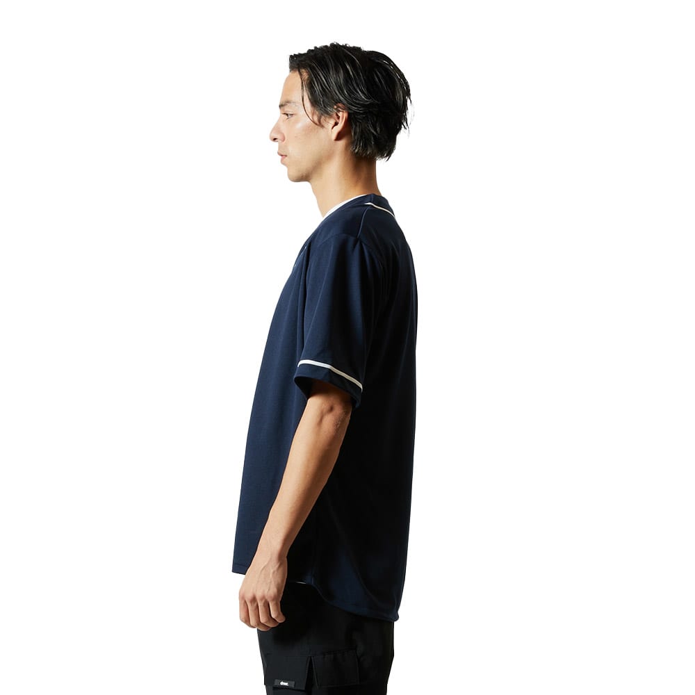 ゲン出品　ベースボールシャツ XLサイズ ブラック　オマケ付き Baseball Shirt Chambray Heather black – BONCOURA Official Online Store