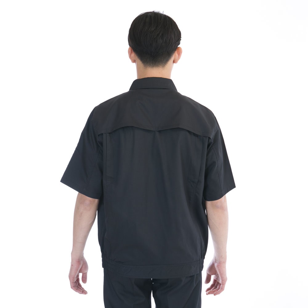 ブルゾン 半袖 メンズ UNIWEAR ユニウェア M-961 日本製生地使用 半袖ブルゾン（男女兼用）の通販-オリジナル/オーダーウェアの