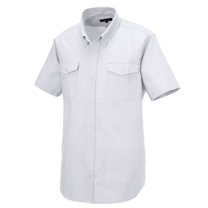 メンズ半袖オックスボタンダウンシャツ(両ポケットフラップ付)の通販 