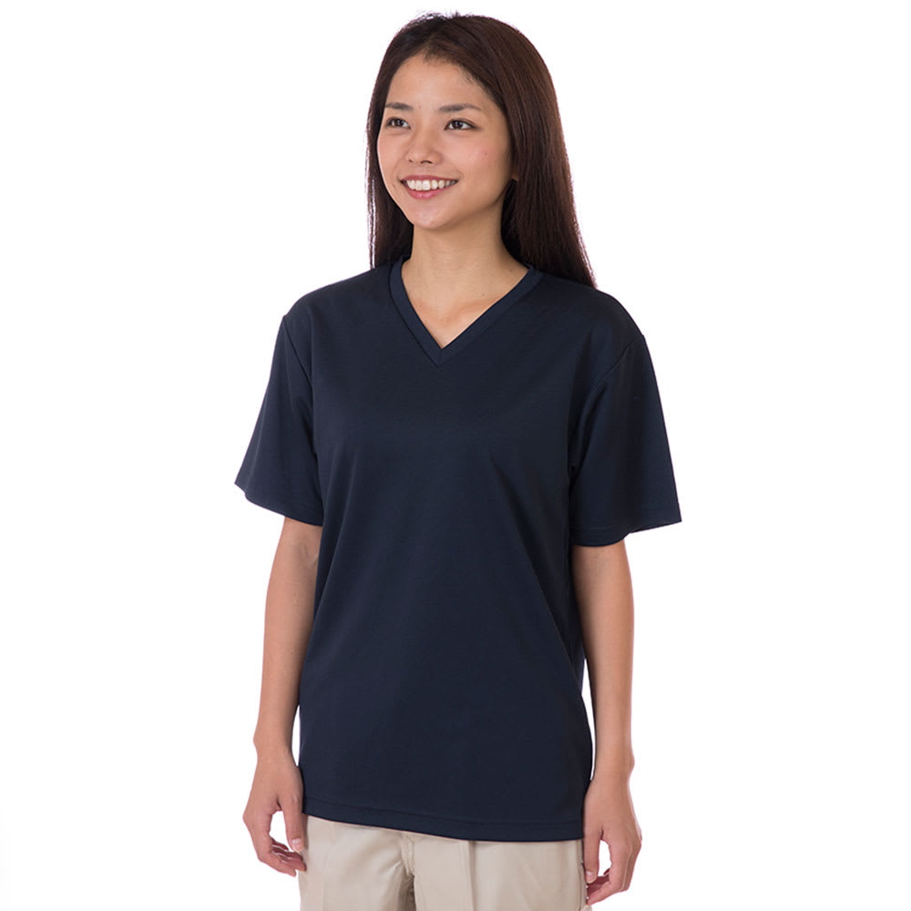 RUNSEOKJINinJAPAN V-NECKBLUE VネックTシャツ青ジン RUNSEOKJINinJAPAN V-NECKBLUE VネックTシャツ青ジン - メルカリ