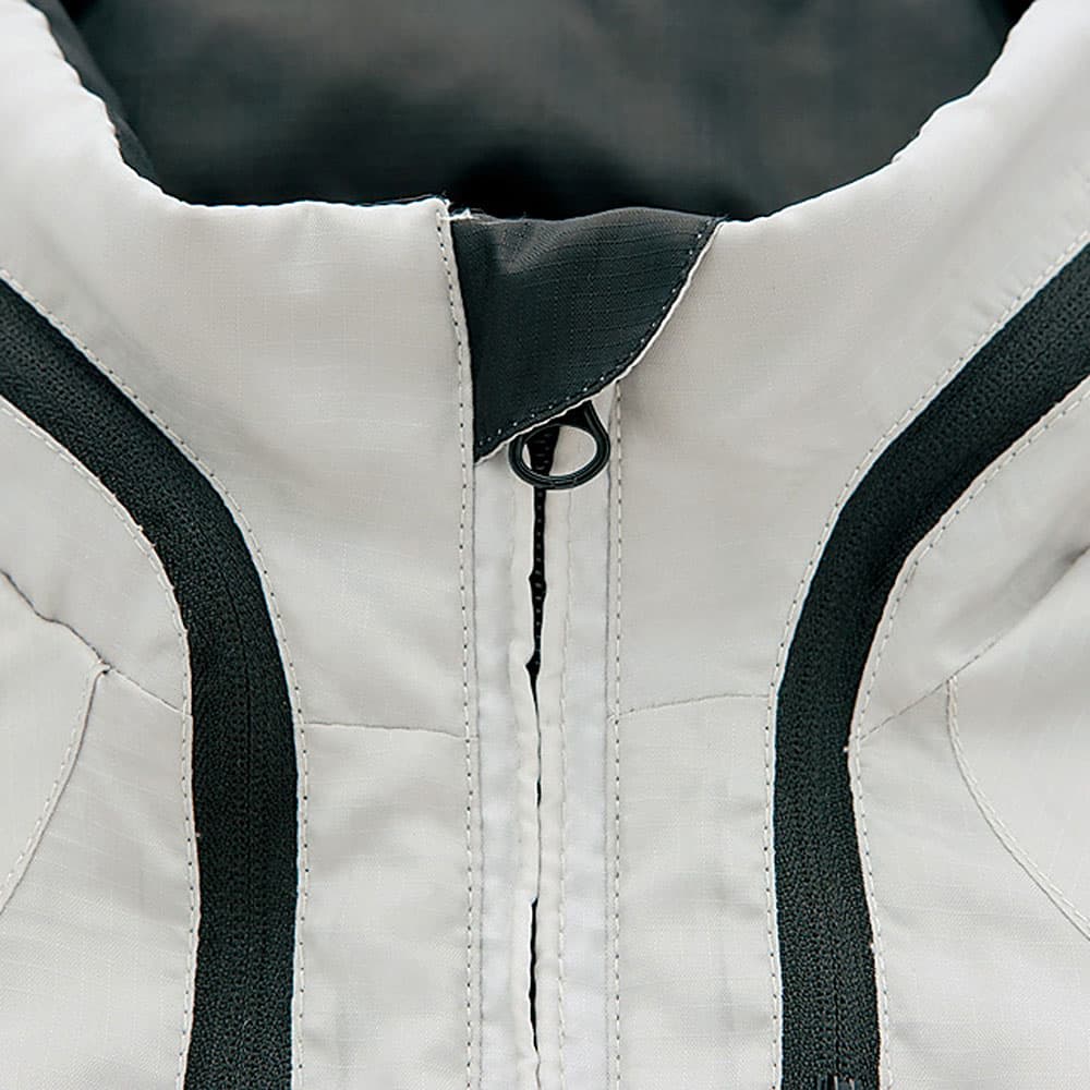 フード付きレース裾ジャケット オーバーフィットフードジップアップ｜ジャンパー｜韓国ファッション